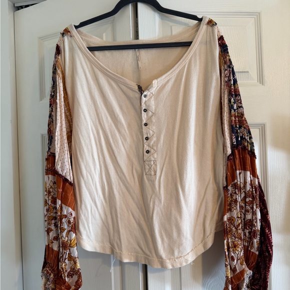 Free People Light Magic Henley Top - Picture 2 of 3